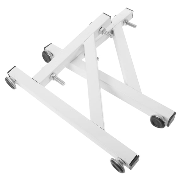FUTUREORYY 1Pair White Pegboard Fixing Bracket Desktop Support with Thick Iron Frame for Stable Wall Mount