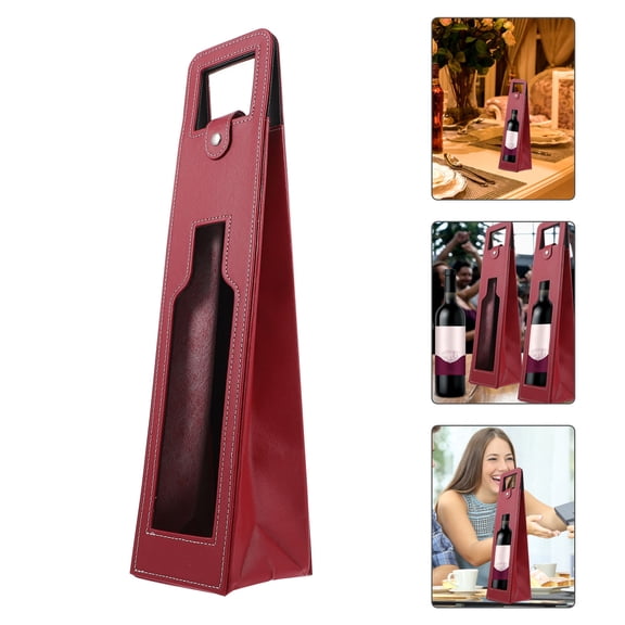 FUTUREORYY 1Pc Creative Red Wine Bag Stylish Wine Wrapping Bag for Housewarming and Storage