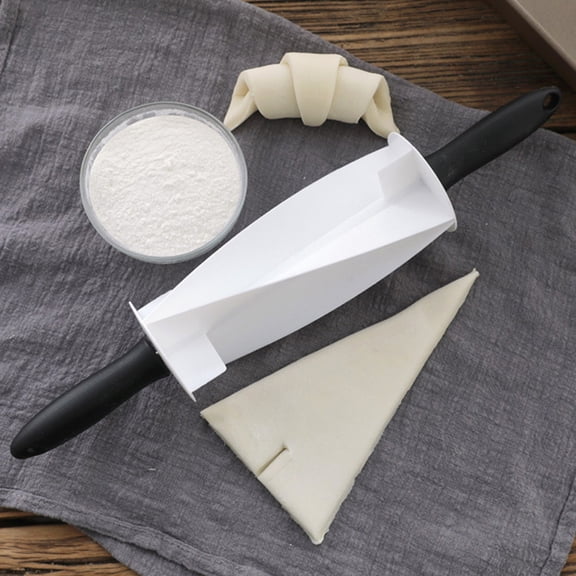 FUTUREORYY 1Pc Croissant Roller White Multifunctional Dough and Pastry Tool for Home Use