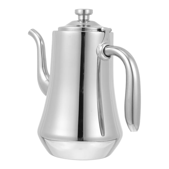 FUTUREORYY 1Pc Filter Kettle Stainless Steel Water Kettle with Gooseneck Spout for Kitchen Use Grey