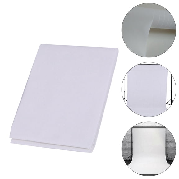FUTUREORYY 1Pc White Background Cloth Decor Photography Backdrop Fabric for Studio Makeup Videos and Events
