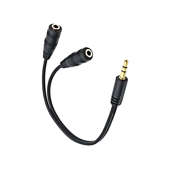 FUTUREORYY 1Pcs Adapter Cable Male to Female Plug for Audio Systems 3.5mm Audio Jack Connection Copper Material
