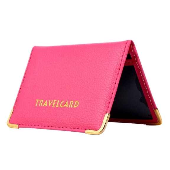 FUTUREORYY 1Pcs Damage Resistant Bank Card Protector In Rosy Color For Adults Storage Needs
