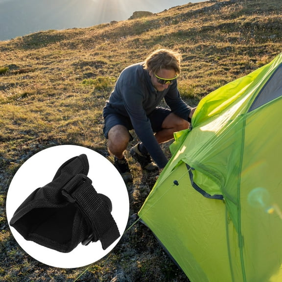 FUTUREORYY Hiking Flashlight Glove Black Sponge 1Pack Lighting Adjustable Hand Cover