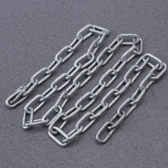 FUTUREORYY 1Pcs Heavy Chain for Hanging Items Silver Zinc Plated Coil Chain