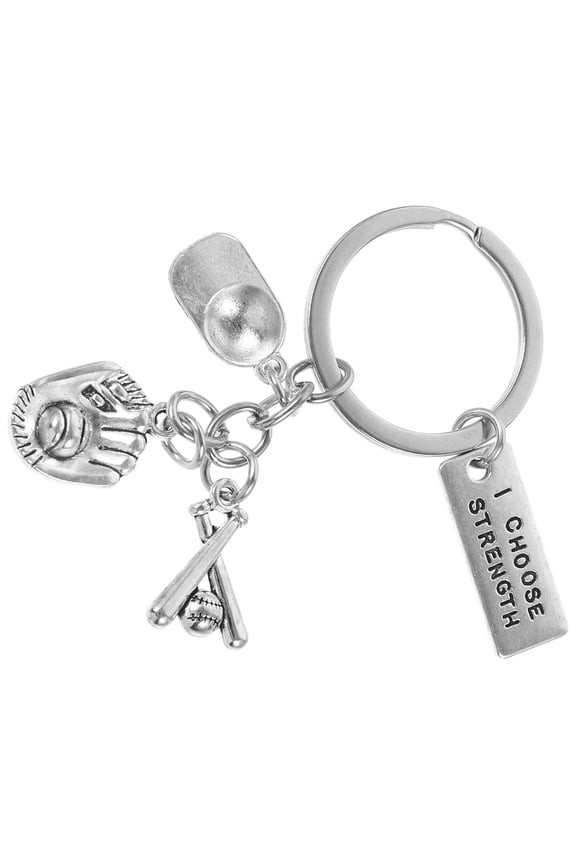 1Pcs Portable Zinc Alloy Baseball Shape Keychain Multipurpose Bag Hanging Decor for Baseball Players
