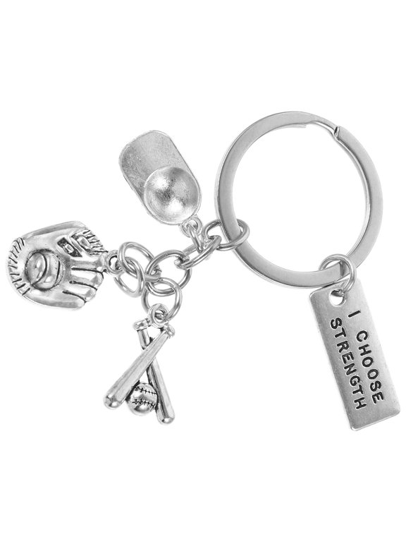 1Pcs Portable Zinc Alloy Baseball Shape Keychain Multipurpose Bag Hanging Decor for Baseball Players