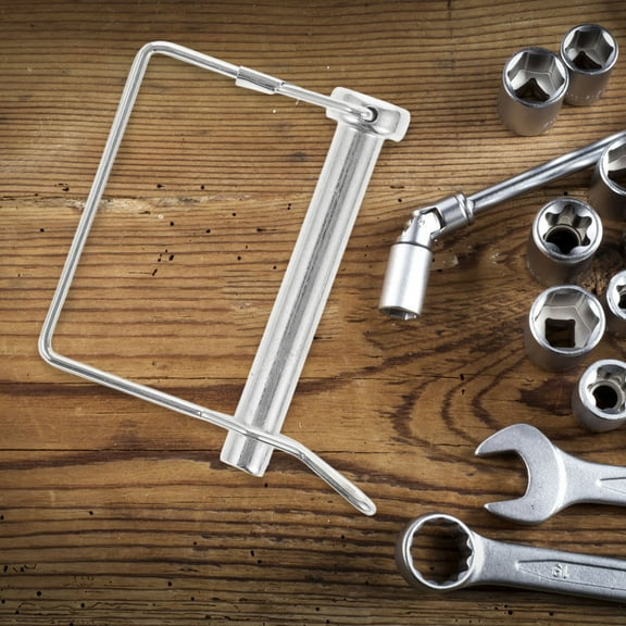 FUTUREORYY Trailer Hitch Lock Pin Wire Lock Pin Silver 1Set