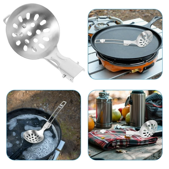 FUTUREORYY Camping Cutlery Set Foldable Stainless Steel 1Pack for Easy Storage