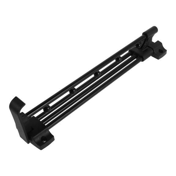 FUTUREORYY 1Pcs Telescopic Clothes Rail Black Heavy Duty Closet Rod 11.79X3.14X2.36in For Home Use Wardrobe