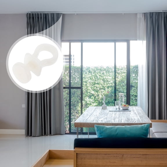 FUTUREORYY Beige Plastic Curtain Track Wheels Set for Sheers, Curtains, and Valances - Home and Office Hardware