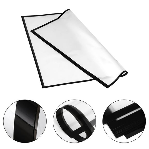 FUTUREORYY 1Set Black Transparent Flower Wrap Paper Easy Use Tear Resistant Opp Material