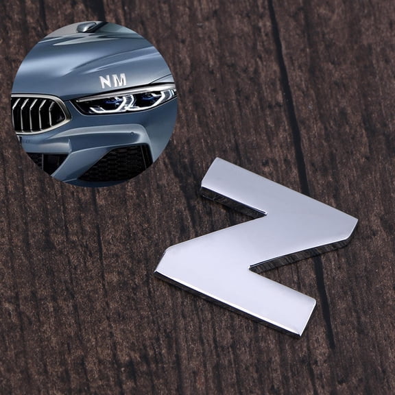 FUTUREORYY 1Set Car Side Sticker Logo Silver Metal 3D DIY Waterproof Rustproof Environmental Protection for Car