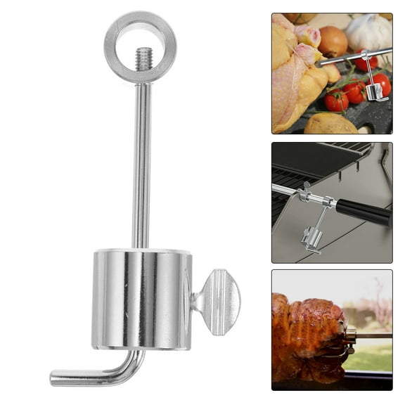 FUTUREORYY 1Set Compact Barbecue Spit Weights for Camping and Barbecue 11.8x1.8x1.2in