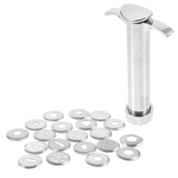 FUTUREORYY 1Set Multi Use Stainless Steel Clay Extruder with Mold Set for Polymer Clay Crafting
