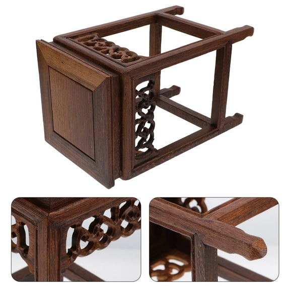 FUTUREORYY 1Pcs Kitchen Stepping Stool Wooden Bench Stool Storage Rack for Bedroom Homeowners