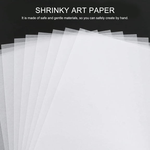 FUTUREORYY 1Set Shrinky Art Paper Kit Clear Shrink Sheets for Creative Craft Projects