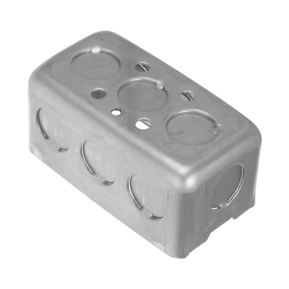 FUTUREORYY 1Set Silver Metal Outlet Box 3.93X2.20X1.85In For Commercial Use Certified