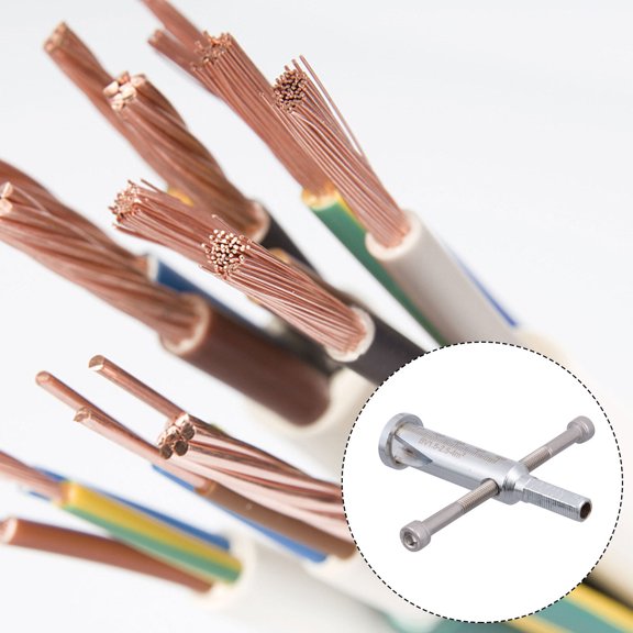 FUTUREORYY 1Set Silver Steel Wire Stripping Tool for Power Tools with Anti Collision 3.54X0.90X0.90in