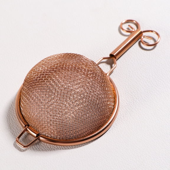 FUTUREORYY 1Set Tea Strainer Fine Mesh for Teapots Rose Golden Color Tea Leaf Steeper Home Use Accessories