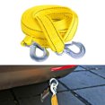 thumbnail image 1 of FUTUREORYY 1Set Yellow Trailer Rope for Car Towing Heavy Duty Straps with Vibration Reduction and Fluorescent Safety, 1 of 8
