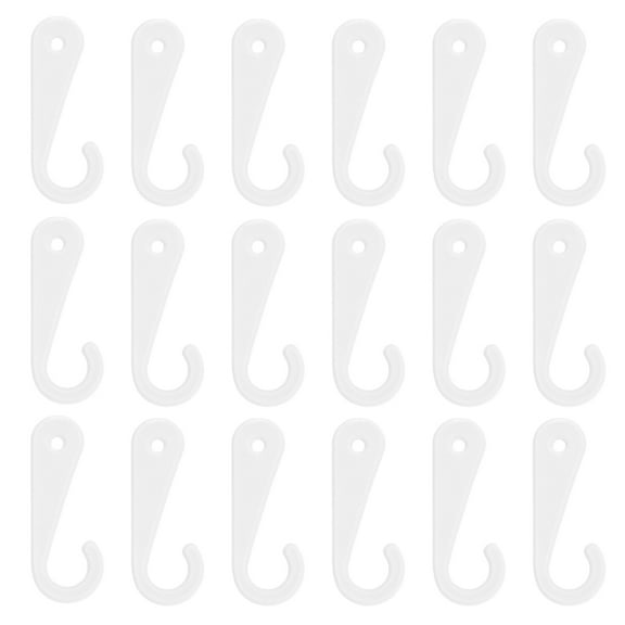 FUTUREORYY 200Pcs J Hooks For Hanging Socks Hats Retail Display Plastic Transparent 1.77X0.59X0.08in