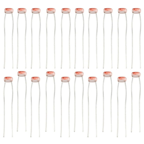 FUTUREORYY 20Pcs GL5537 Photoresistor with Photosensor for Sensing Light Levels