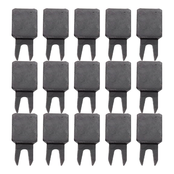 FUTUREORYY 20Pcs Metal Zipper Stops Black Replacement for Repairing Jackets Bags