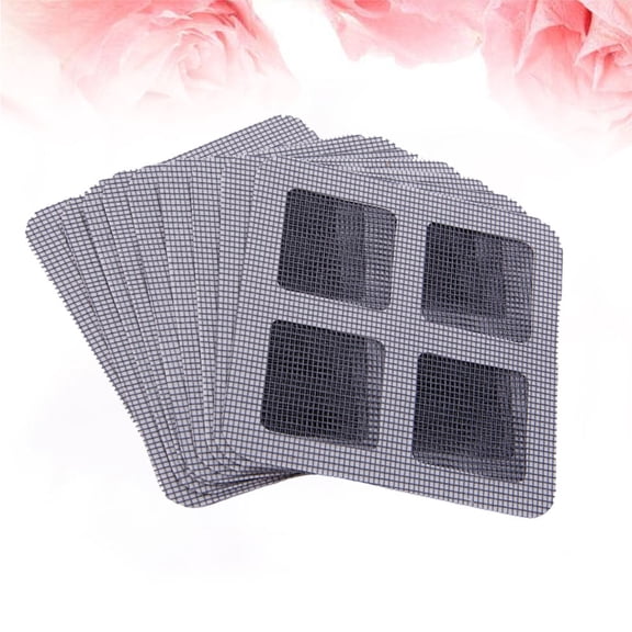 FUTUREORYY 21Pack Self-Adhesive Stickers Window Screen Patches Adhesive for Repairing Holes Dark Grey 3.9x3.9in