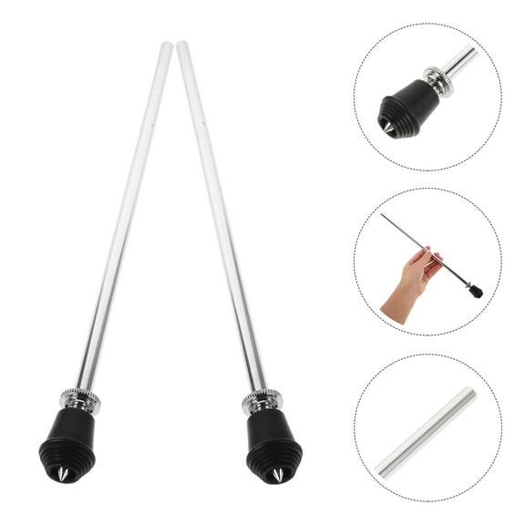 FUTUREORYY 2Pcs Bass Drum Legs Kit with Adjustable Height and Angle for Stage Practice Tours 15.4x1x1in