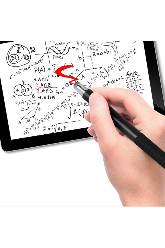 2Pcs Black Capacitive Stylus Pen for Tablets Suitable for Gloves and Fine Tip Use