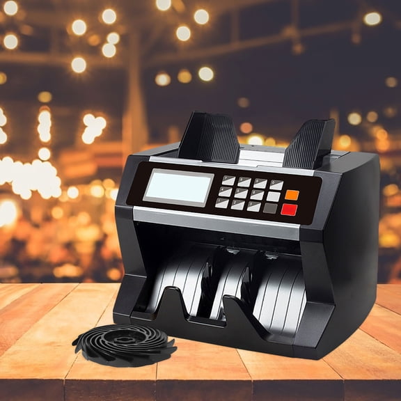FUTUREORYY Money Counter Machine Wheel Black Plastic 2Pcs For Shopping Mall And Supermarket