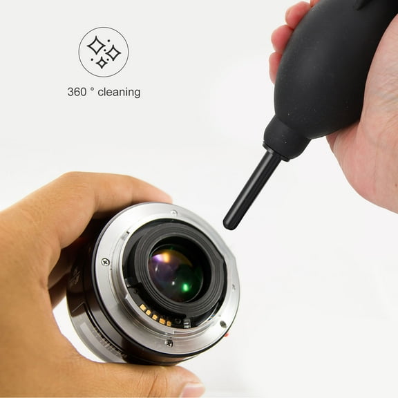 FUTUREORYY 2Pcs Blower Electronic Dust Removal for Camera Lens Cleaning with Ergonomic Design Black Red