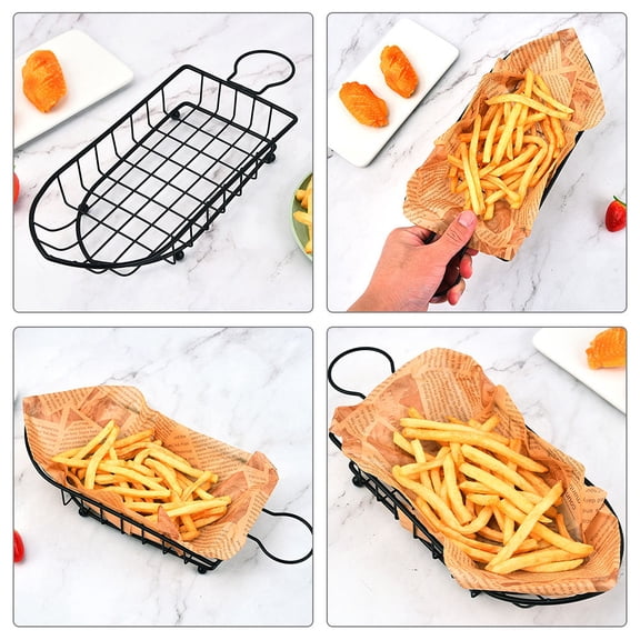 FUTUREORYY 2-Pack Steel Mesh Chip Storage Holders for Food and Snacks, Kitchen Organizer for Home Use