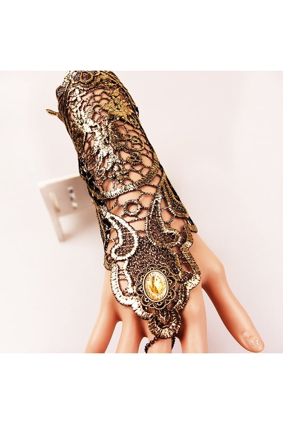 2-Pack Elegant Lace Bracelet and Set, Lightweight Accessories for Party, Wedding, and Daily Wear