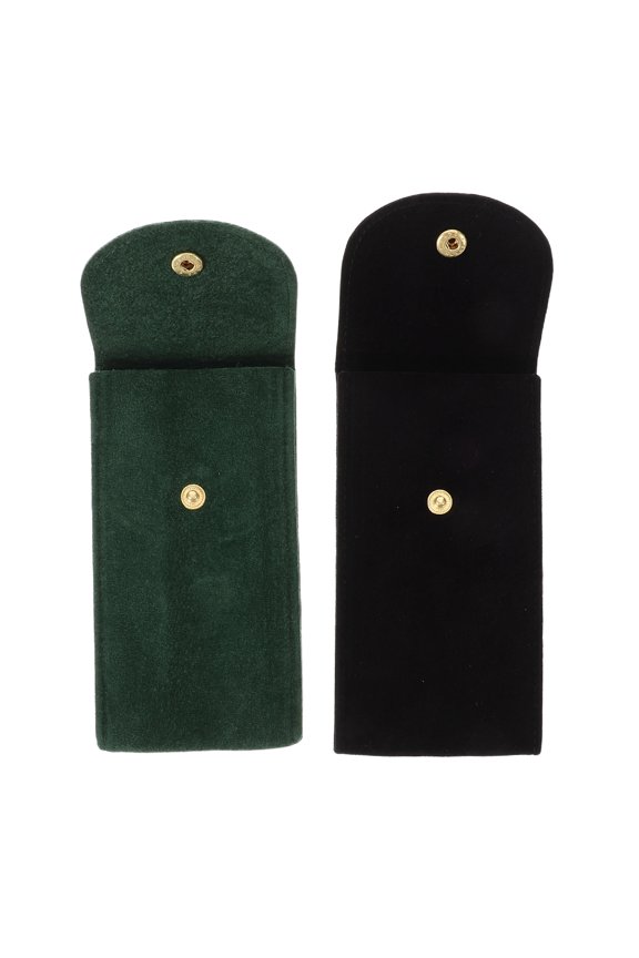 2Pcs Compact Watch Travel Pouch Lightweight Watch Organizer Bag with Thick Interior for Travel