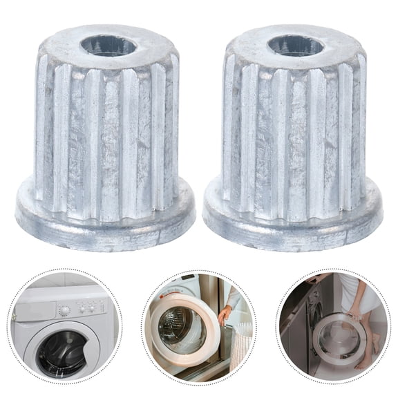 FUTUREORYY 2Pcs Grey Splined Bushing Replacement Parts for Washing Machine Agitator Suitable for Multiple Brands