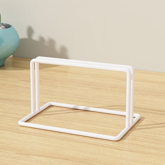 FUTUREORYY 2Pcs Iron Refrigerator Divider Base White for Freezer and Closet Organizing DIY Accessory