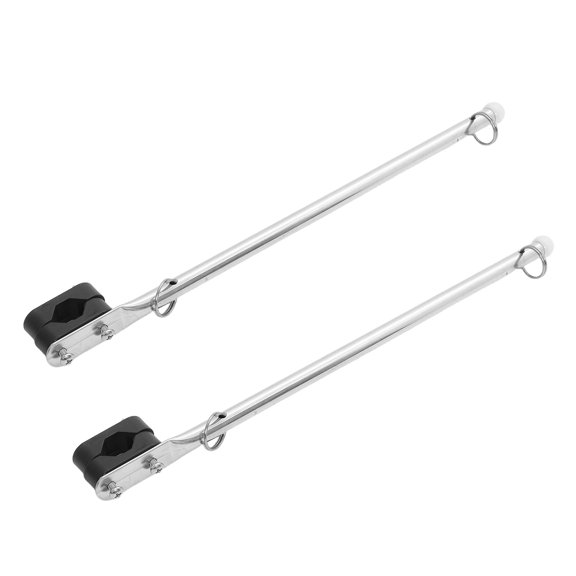 FUTUREORYY 2Pcs Marine Grade Stainless Steel Flagpole for Boats with Smooth Raising and Low Maintenance Finish