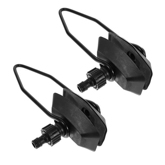 FUTUREORYY Boat Motor Water Flusher Set, Black ABS with Spring Steel, Engine Maintenance Tool, 2 Pieces Compatible