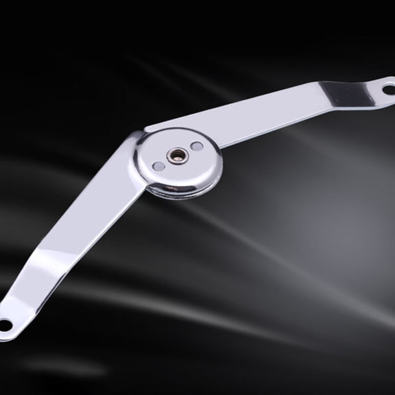FUTUREORYY 2Pcs Metal Locating Rod Support Hinge Plated Silver Color for Lock Use Thick and Durable