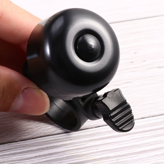 FUTUREORYY 2Pcs Mountain Bike Bell Hand Ringing Round Black Safety Alert Cycling Accessory