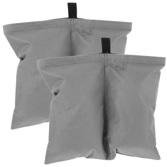 FUTUREORYY 2Pcs Portable Tent Sand Bag Weights Grey Oxford Cloth Easy Storage for Outdoor Use
