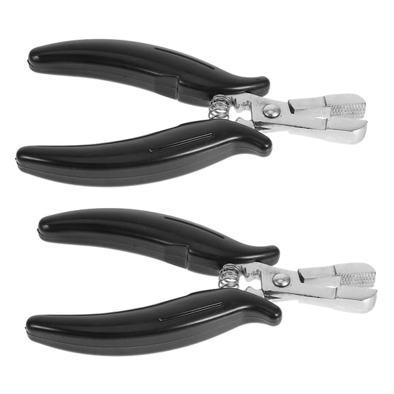FUTUREORYY 2-Pack Professional Hair Extension Pliers, Plated Clamp Tool for Bead Removal and Repair