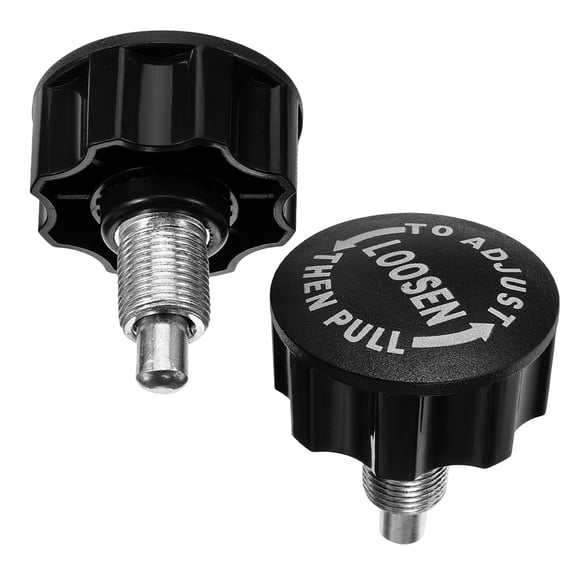 FUTUREORYY 2Pcs Weight Bench Pin Knob Replacement for Home and Commercial Gym Equipment Black
