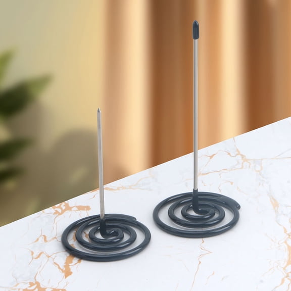 FUTUREORYY 2Pcs Restaurant Ticket Stabber Stainless Steel Receipt Holder for Efficient Order Handling