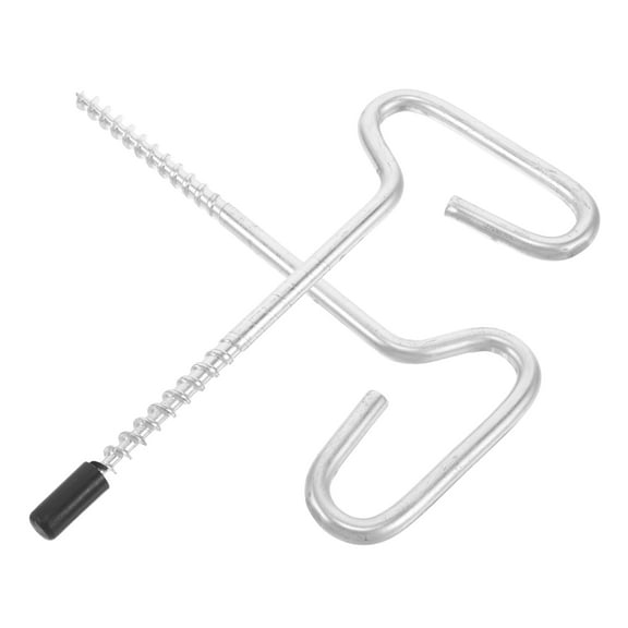FUTUREORYY 2Pcs Universal Ice Anchor Tool Silver Metal Tent Ground Nails Durable for Ice Fishing Supplies