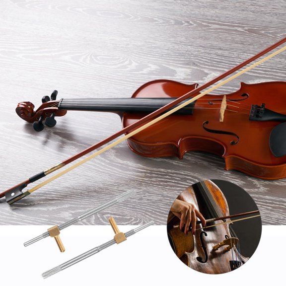 FUTUREORYY 2-Pack Viola Bow Frogs with Screws, Compact and Lightweight Violin Bow Parts for Easy Repair and Replacement