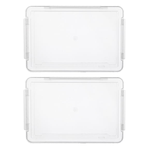 FUTUREORYY 2Pcs White Bible Display Case with Clear Dustproof Cover for Storage and Decorative Book Holder