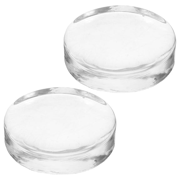 FUTUREORYY 2Pcs Wide Mouth Glass Fermenting Weights Transparent Lids for Kitchen Use
